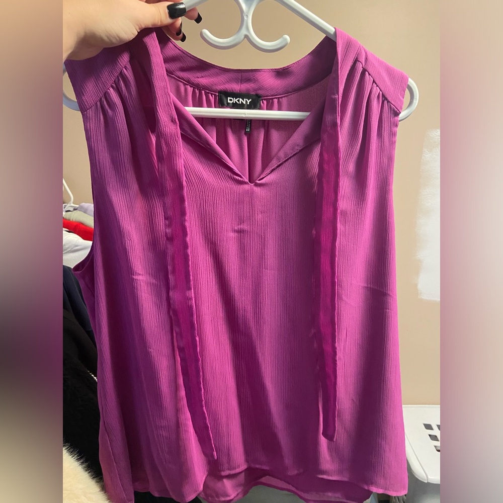 DKNY Purple Blouse